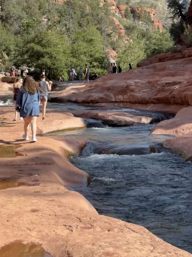View on the banks of Slide Rock State Park in Sedona